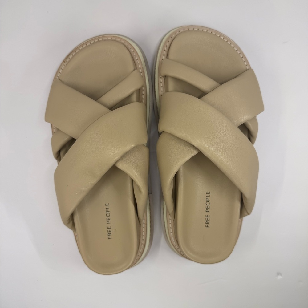 Free People High Tide Platform Sandal in natural 8.5